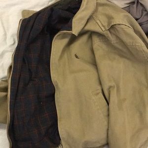 Vintage khaki Nautica Harrington jacket size L